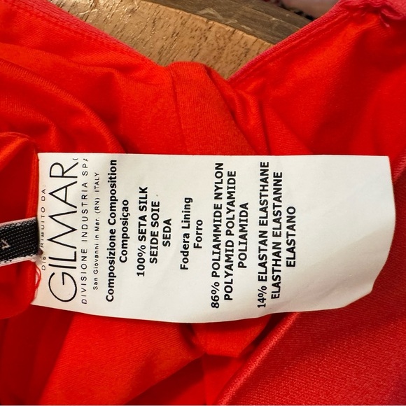 Famous Luxury Giambattista Valli NWOT Draped & Fitted Red Dress Made in Italy - Picture 11 of 12